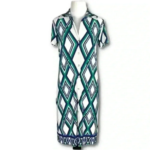 Anne Klein dress size PS Multicolored geometric - Picture 1 of 9